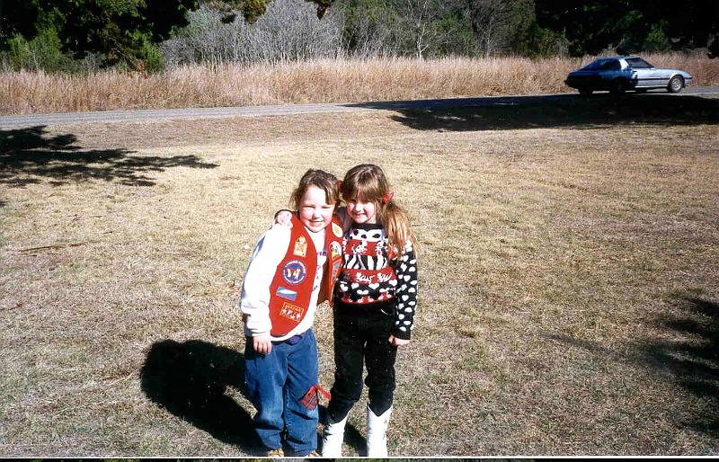 1996 - Indian Princess Spring Campout, Cleburne SP, TX - Stephanie & Collette.jpg - 1996 - Indian Princess Spring Campout, Cleburne SP, TX - Stephanie & Collette